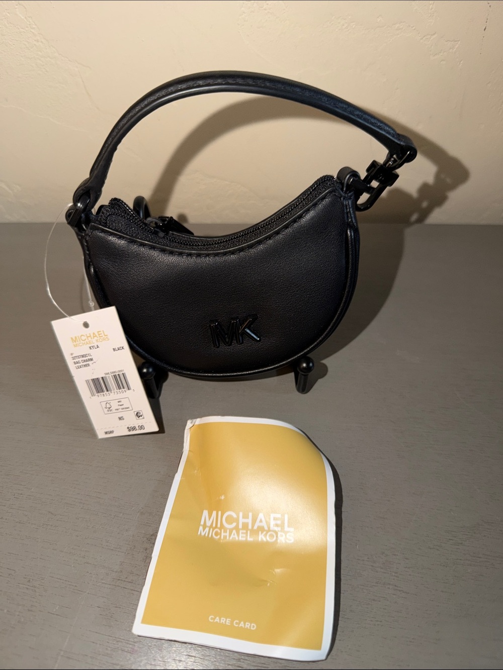 Michael Kors Black Mini Crescent Shoulder Bag